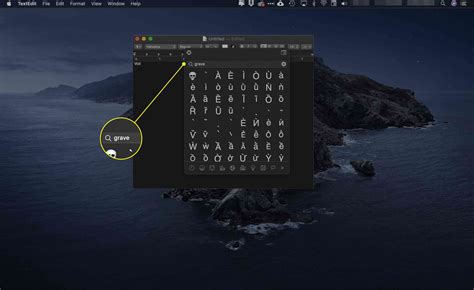 grave button on keyboard.